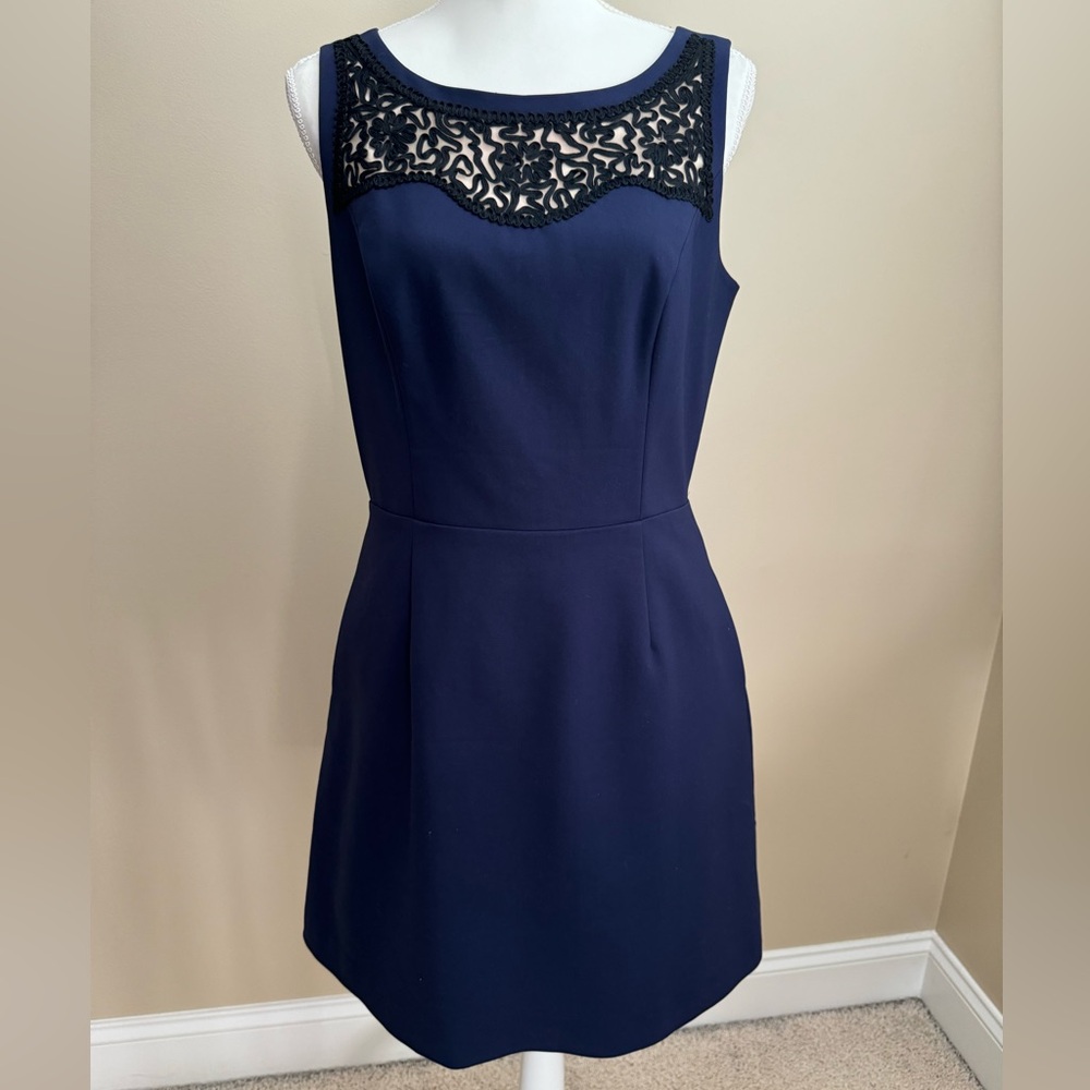 Lilly Pulitzer Navy & Black Lace Dress